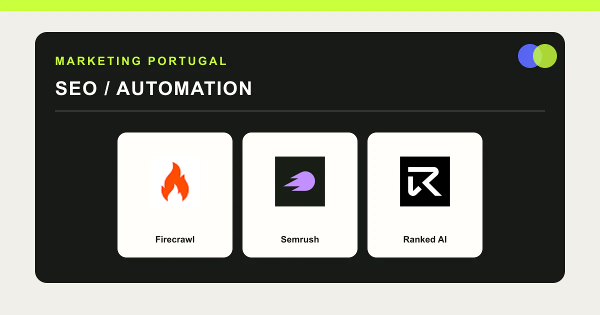 Logos Firecrawl, Semrush et Ranked AI dans un guide d’automatisation SEO